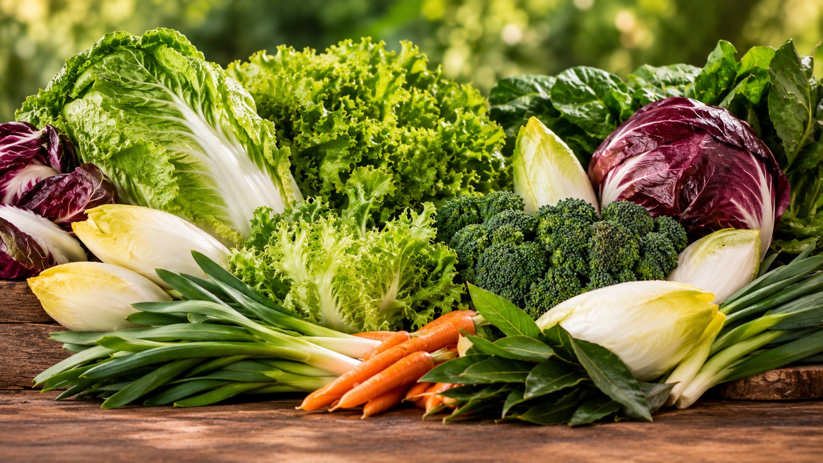 Verduras e folhas selecionadas da Boa Hortifruti